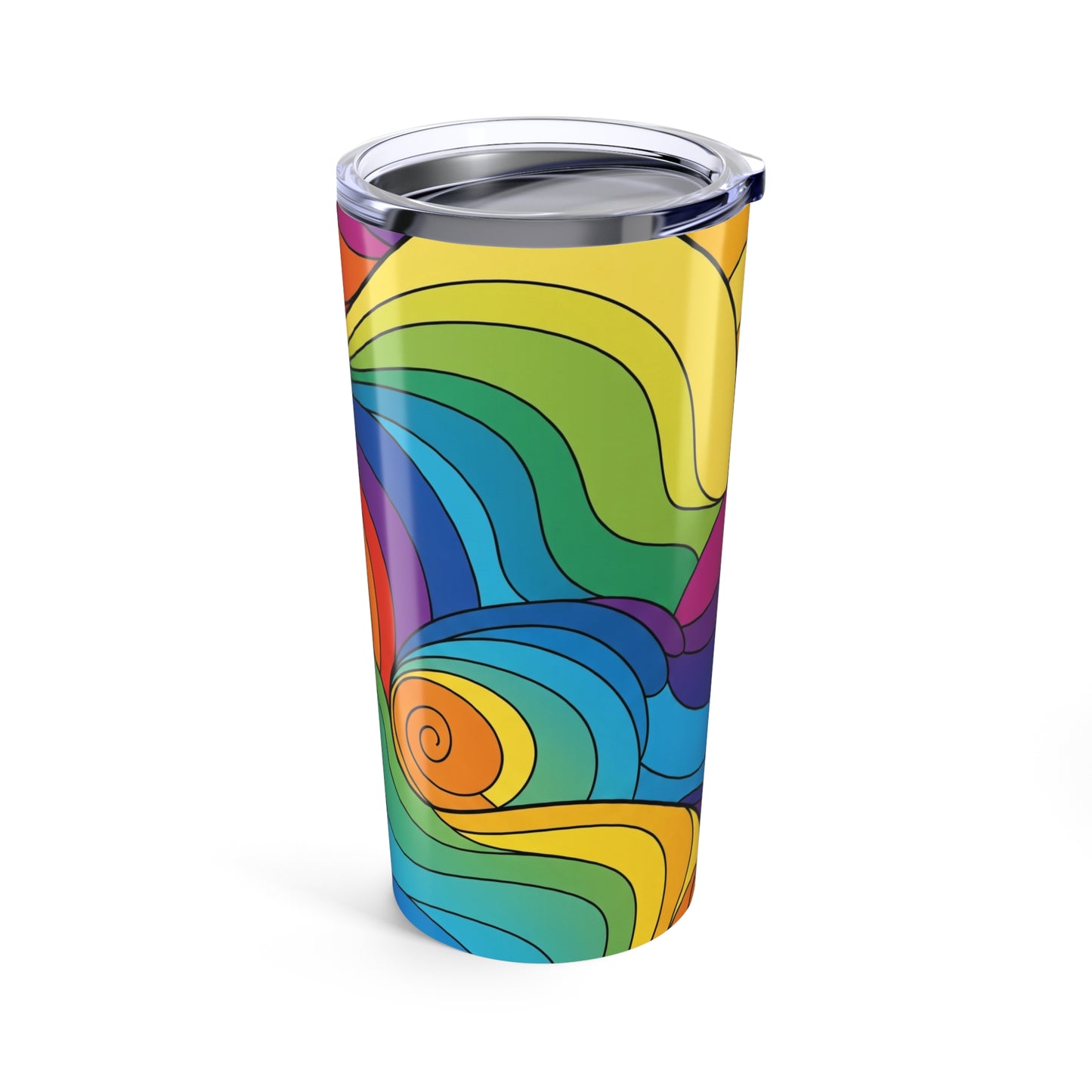 20oz Stainless Steel Printed Tumbler With Double Wall Vacuum Insulation For Hot And Cold Beverages Durable Travel