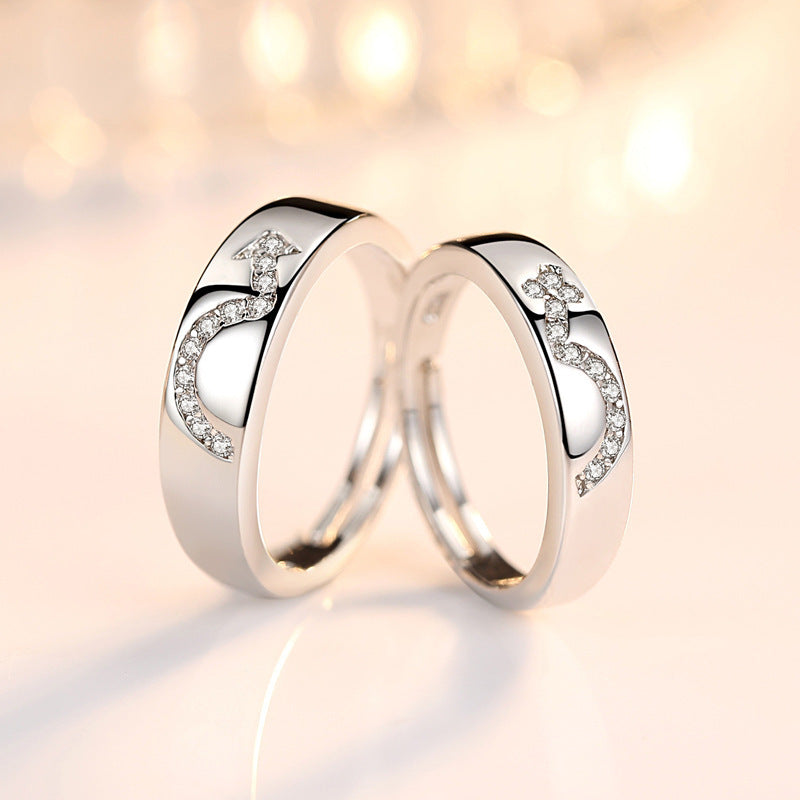 Unisex Sterling Silver Zircon Ring With Elegant Geometric Design For Men And Women Daily Wear Jewelry Gift Now