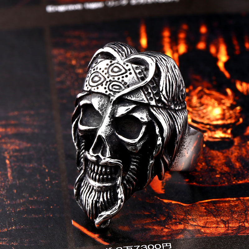 Fashion Men's Personality Creative Skull Stainless Steel Ring