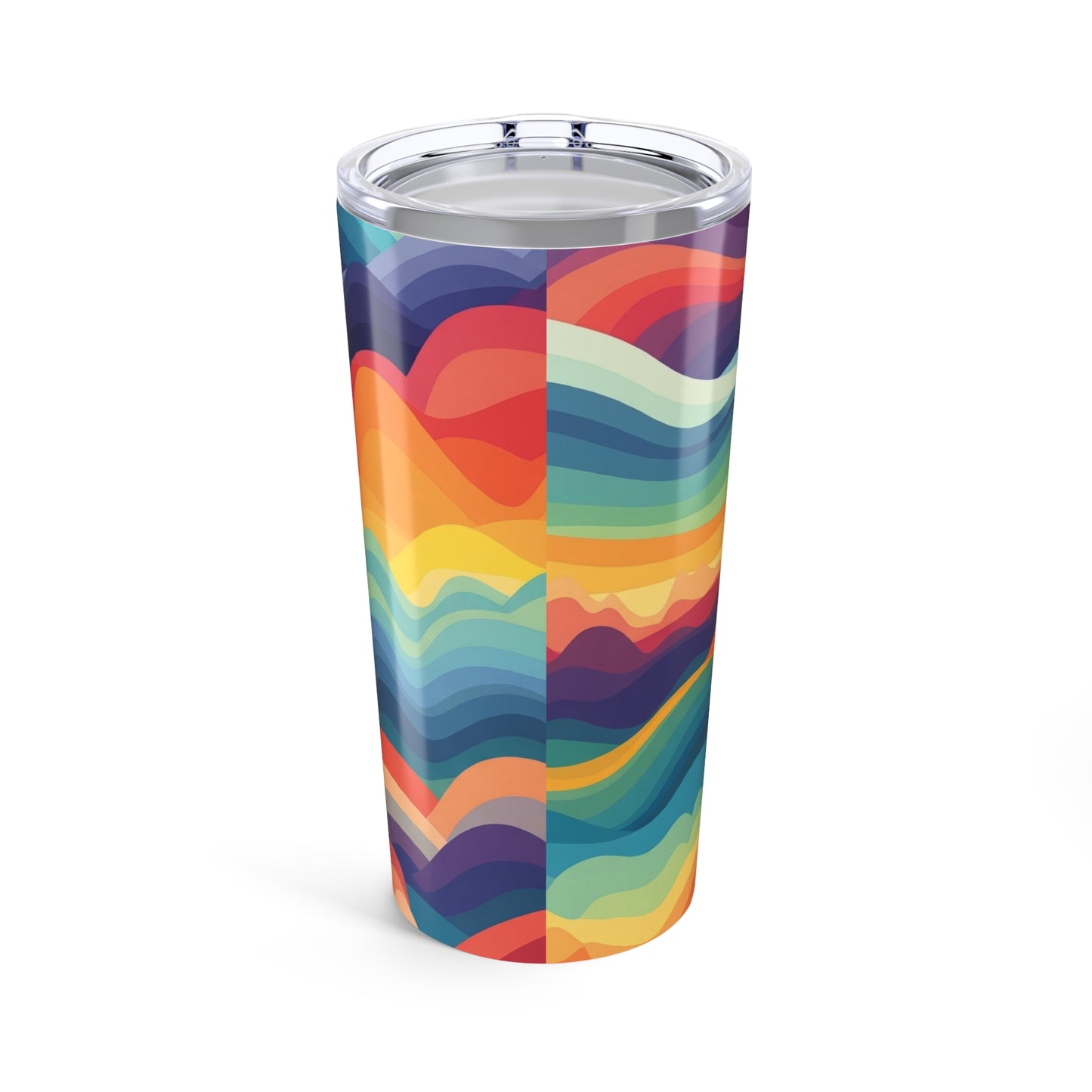 20oz Stainless Steel Travel Mug With Printed Design Double Wall Vacuum Insulation Spill Resistant Hot Cold Beverage