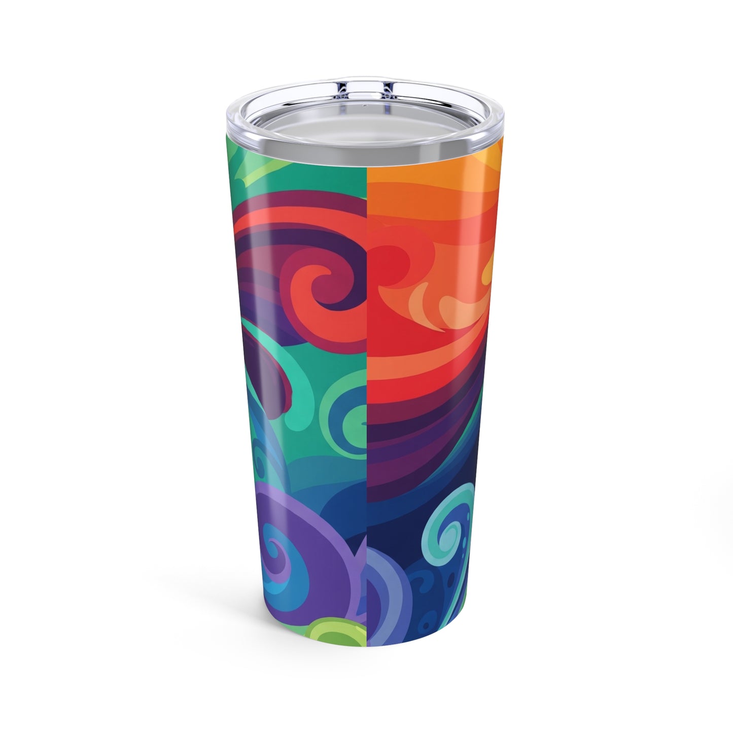 20Oz Stainless Steel Printed Tumbler Double Wall Vacuum Insulated Travel Mug Spill Resistant For Hot And Cold