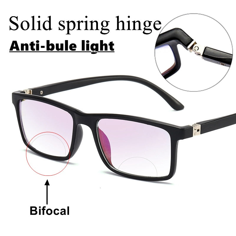 Reading Glasses With Double Lens Anti Blue Light Filter Clear Vision Readers For Eye Strain Relief Lightweight