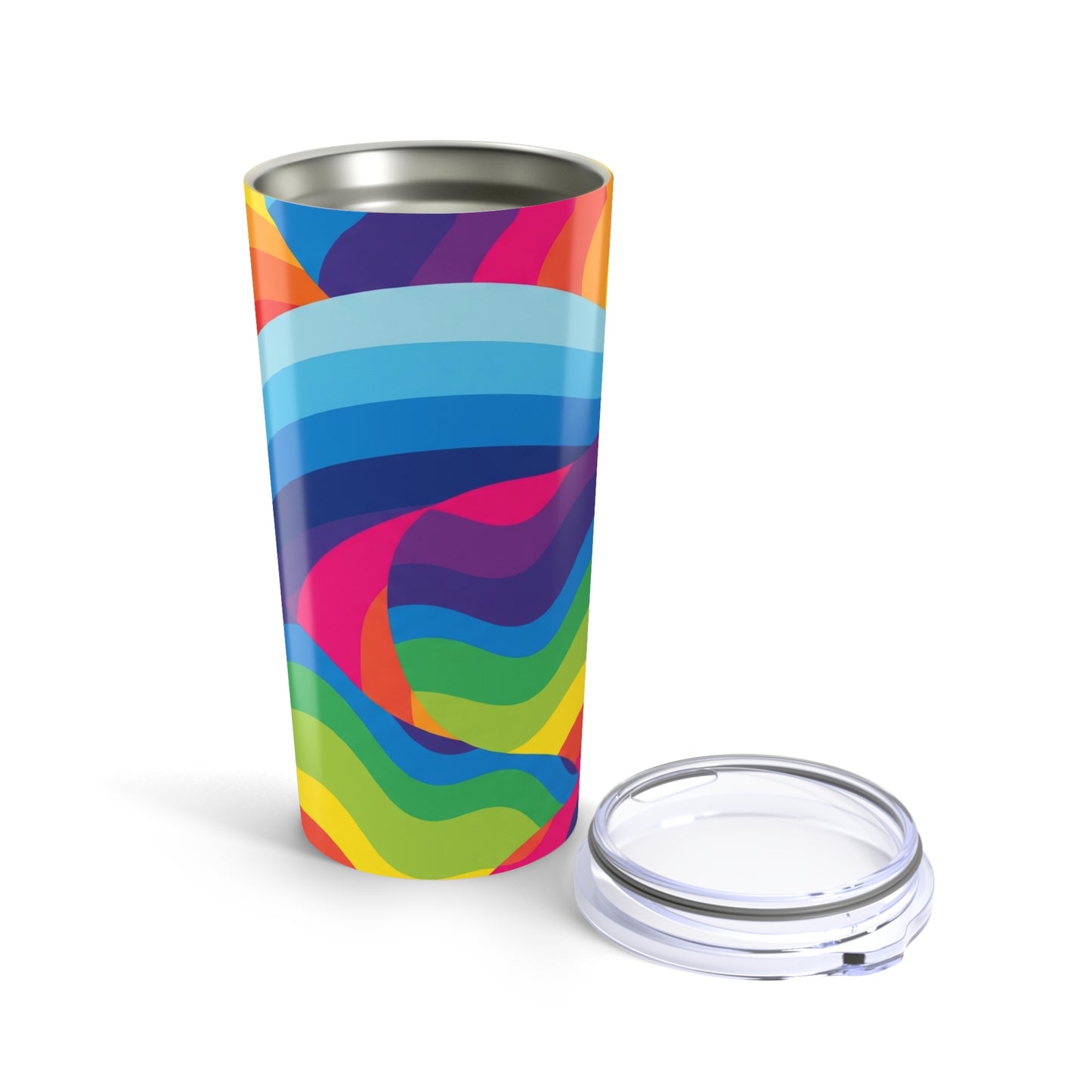 20oz Stainless Steel Printed Travel Mug With Double Wall Vacuum Insulation Leak Proof For Hot Or Cold Beverages