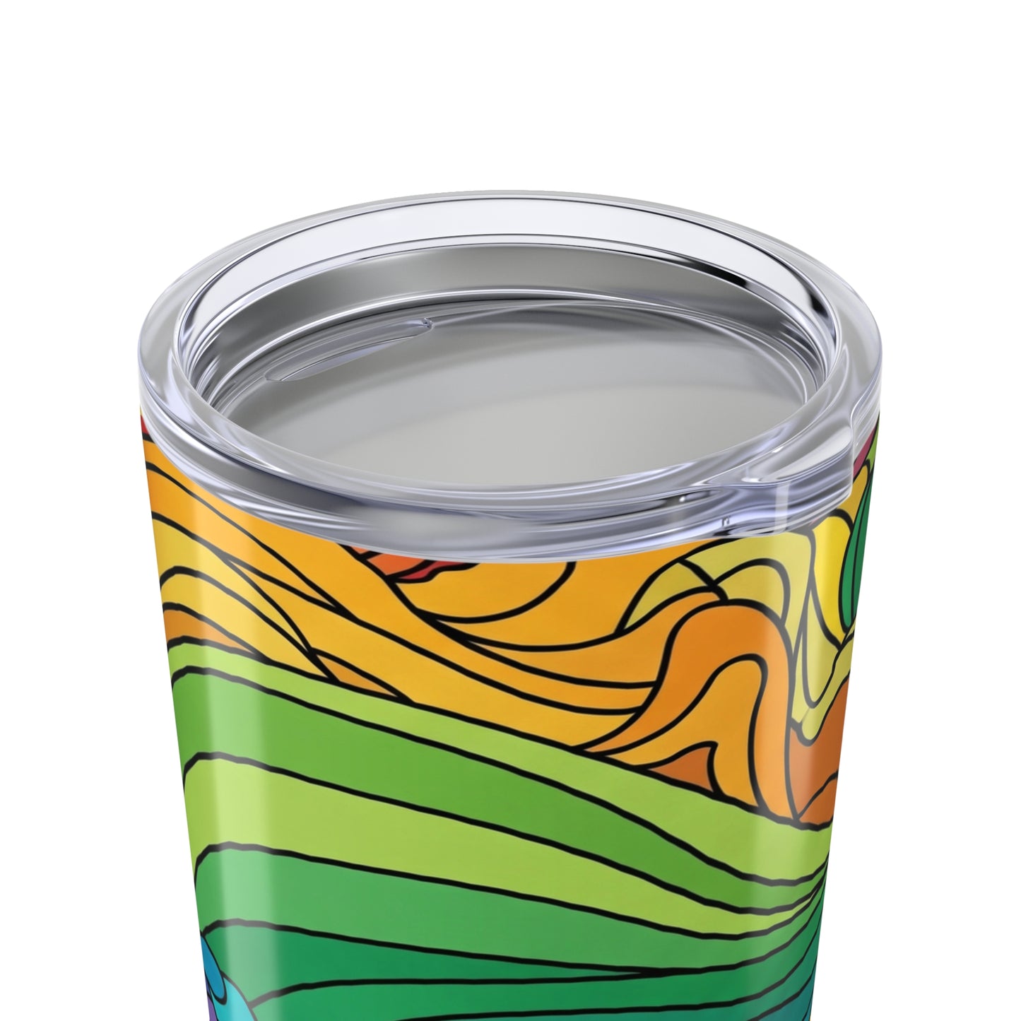 20oz Stainless Steel Travel Mug With Printed Design Double Wall Vacuum Insulated Spill Resistant BPA Free Coffee