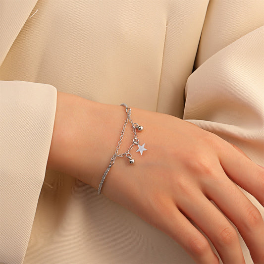Copper Star Bracelet Elegant Twist Design Women Fashion Jewelry Star Charm Gift Individually Packed Gift Ready