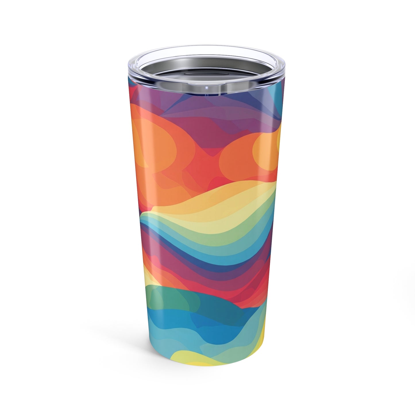 20oz Stainless Steel Tumbler Printed Design Double Wall Vacuum Insulated Travel Mug Durable Leak Proof Hot Or Cold