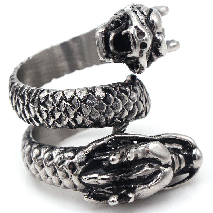 Double Faucet Ring 316L Titanium Steel Ring Never Fade No Allergies Good Texture And Gloss 20x30mm Durable Finish