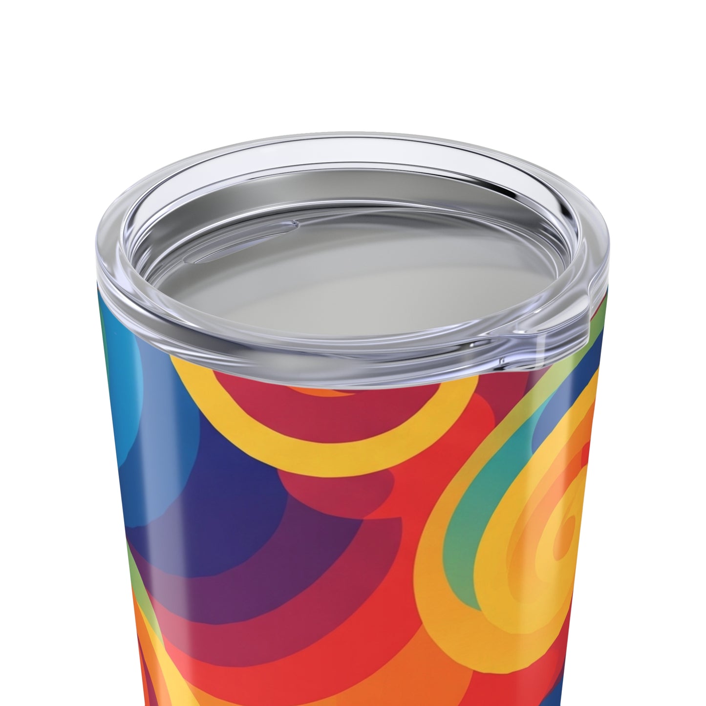 20oz Stainless Steel Tumbler With Printed Design Vacuum Insulation Spill Resistant Hot Or Cold Beverages