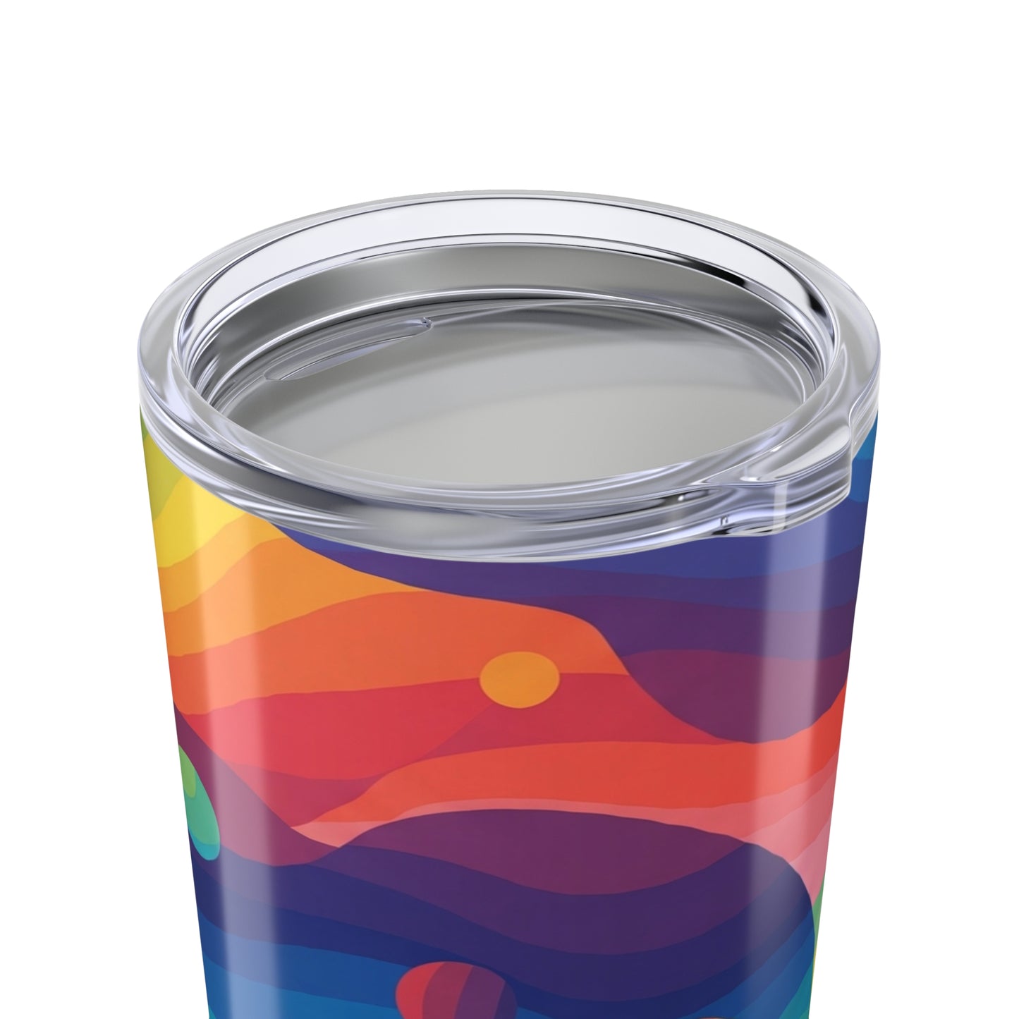 20oz Stainless Steel Travel Mug With Printed Design And Double Wall Vacuum Insulation For Hot And Cold Beverages