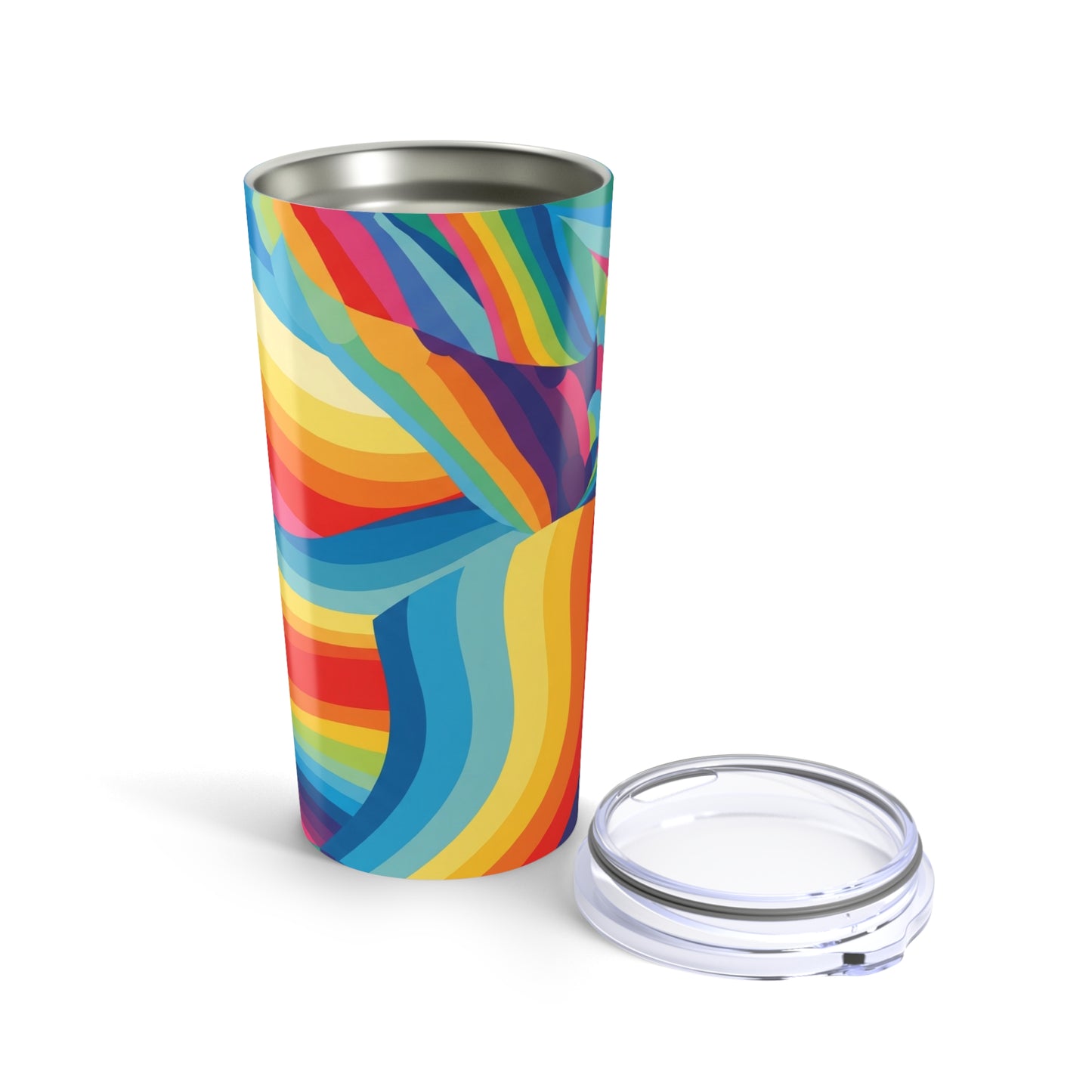 20oz Stainless Steel Tumbler With Artwork Double Wall Vacuum Insulated Leak Proof Thermal For Hot And Cold