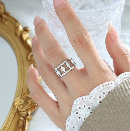 Womens Golden Ring Dainty Elegant Gold Tone Band Special Occasions Durable Jewelry High Quality Versatile High