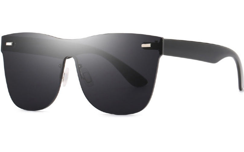 Windproof Large Frame Sunglasses One Piece Design For Superior Protection And Fashionable Eyewear With UV400 Shield
