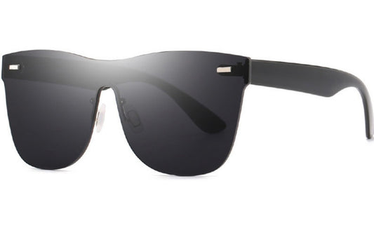 Windproof Large Frame Sunglasses One Piece Design For Superior Protection And Fashionable Eyewear With UV400 Shield