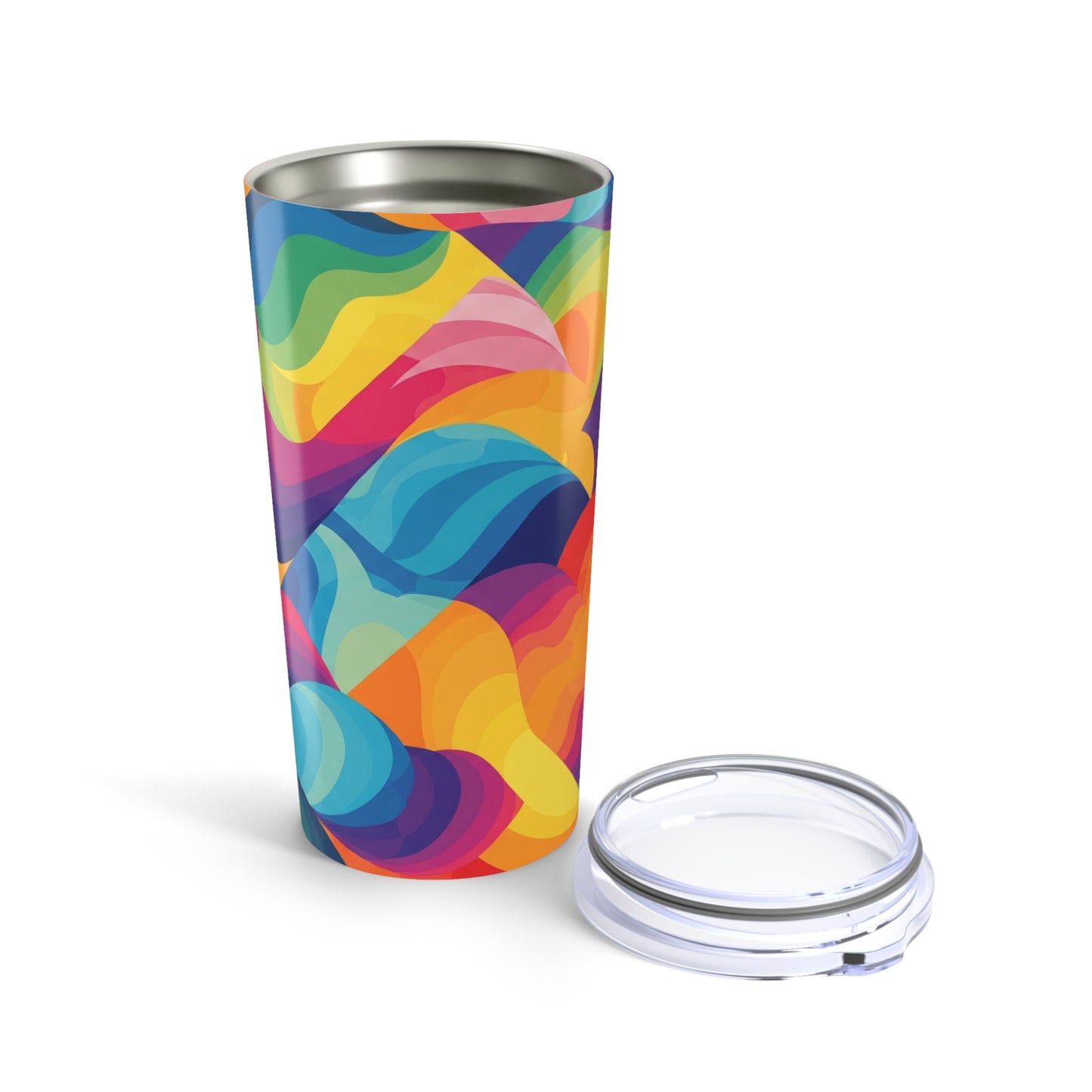20oz Stainless Steel Travel Mug With Double Wall Insulation Leak Proof Thermal Design And Printed Design For Hot