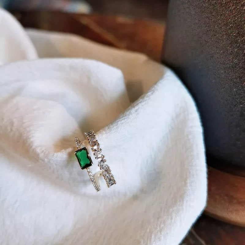 Geometric Alloy Ring For Index Finger Electroplated Finish Cold Wind Ring Individually Packed Gift Ideal Festival Gift