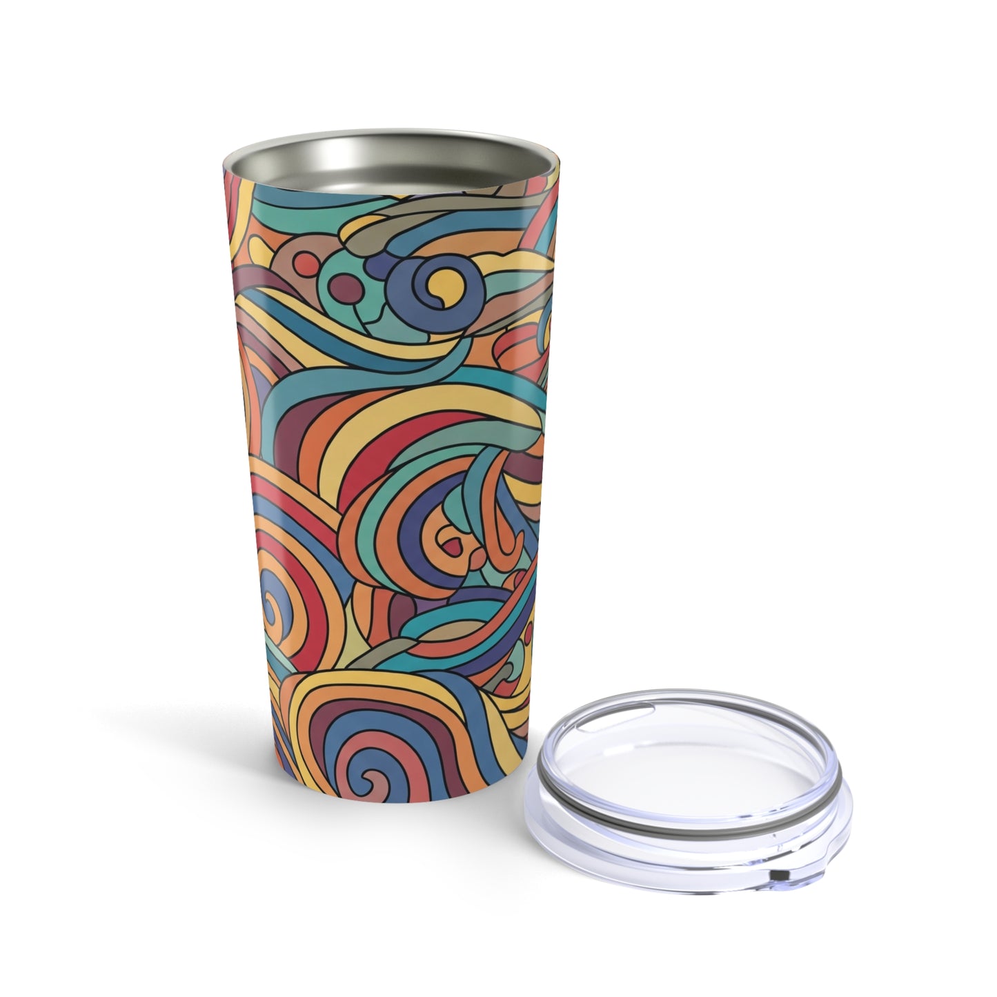 20 Oz Stainless Steel Tumbler With Double Wall Vacuum Insulation Keeps Drinks Hot Or Cold With Spill Resistant Lid