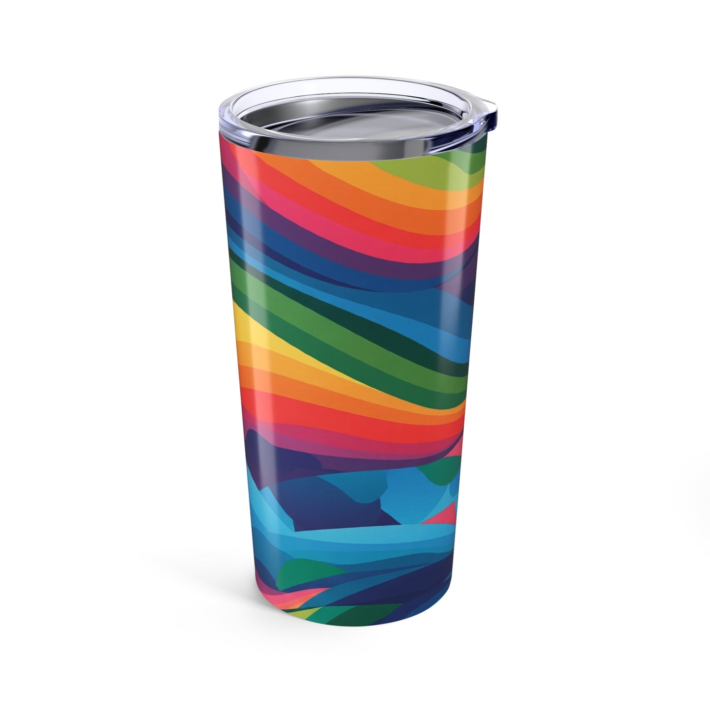 20oz Stainless Steel Tumbler Printed Pattern Wall Vacuum Insulation Leak Proof Durable Hot Cold Travel Mug