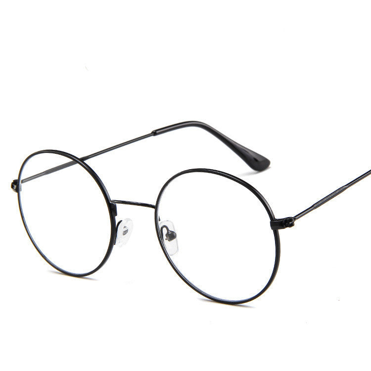 Adult Flat Spectacles Metal Frame Trend Glasses Frame Universal Fit Eye Protection Decoration Multicolor Color