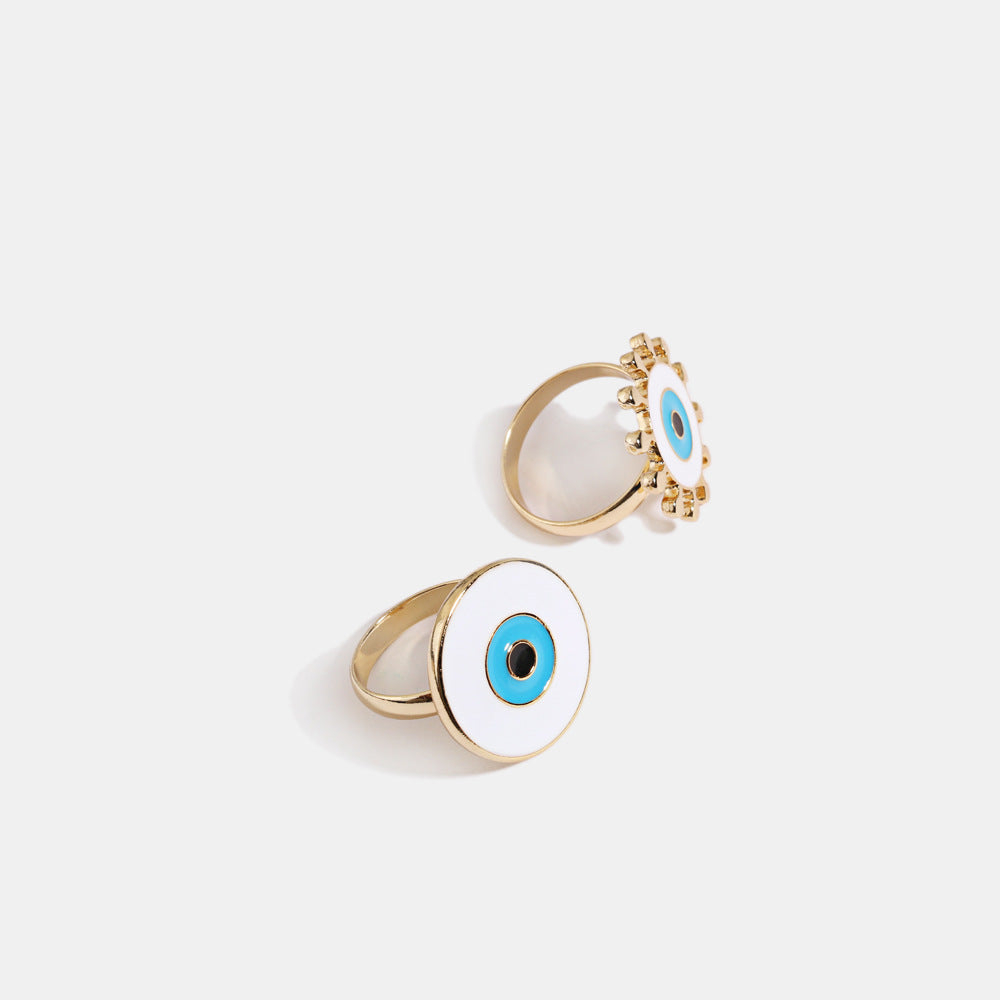 Devils Eye Ring For Women And Girls Alloy Injection Fashion Jewelry Bold Statement Ring Unique Design Eye Sparkle Finish