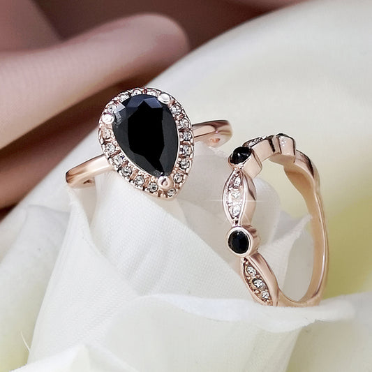 Rose Gold Alloy Rhinestone Geometric Bracelet Korean Style Dainty Elegant Stackable Jewelry For Women Gift Now