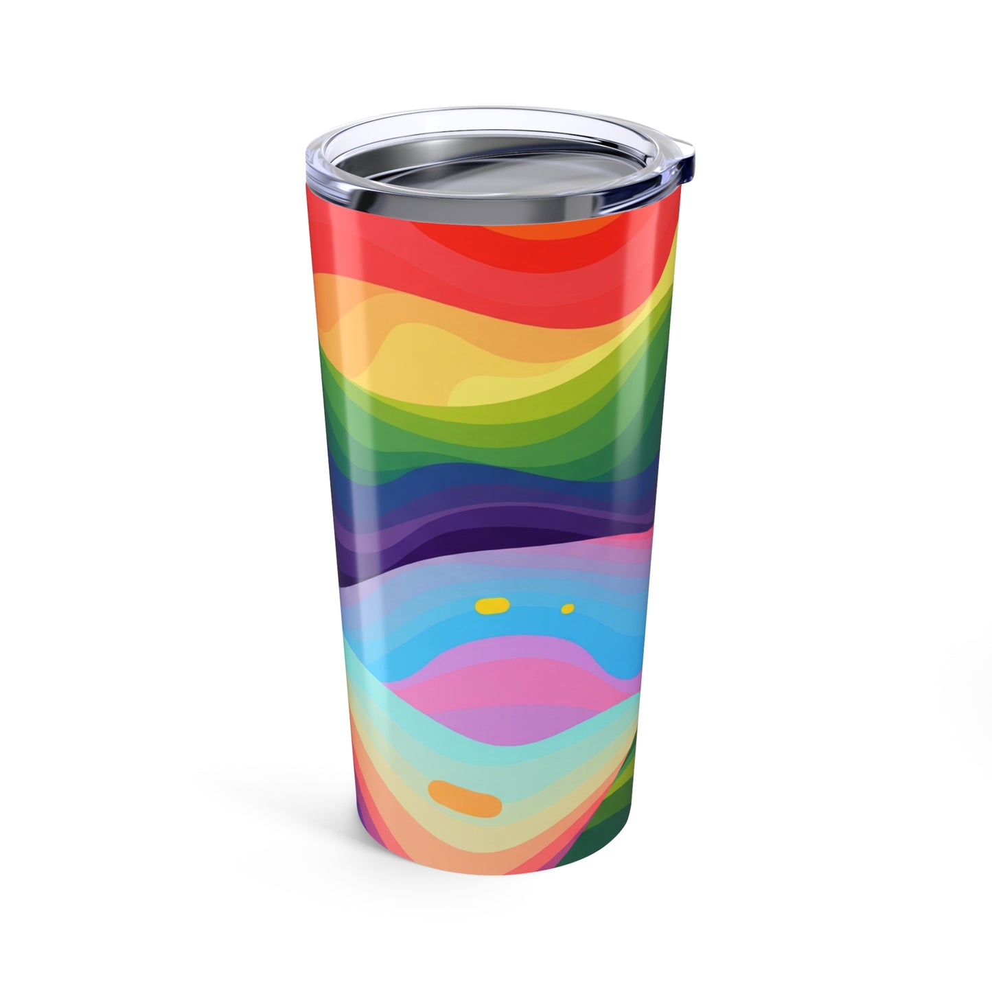 20 Oz Metal Coffee Cup Vacuum Insulated Spill Resistant BPA Free Hot Cold Beverage Holder With Lid Printed Artwork