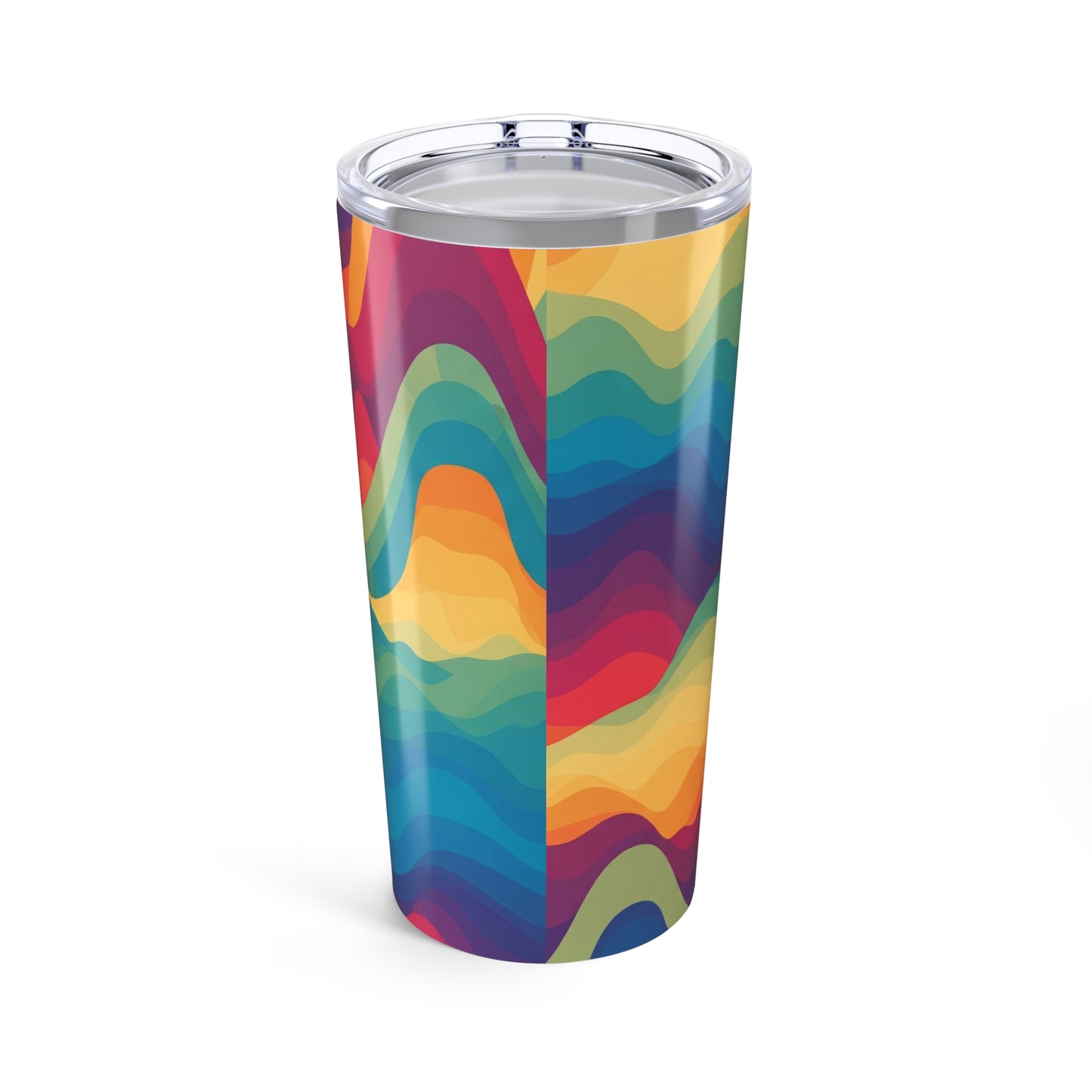 20oz Metal Travel Mug With Double Wall Vacuum Insulation Printed Drinkware Spill Resistant For Hot Or Cold