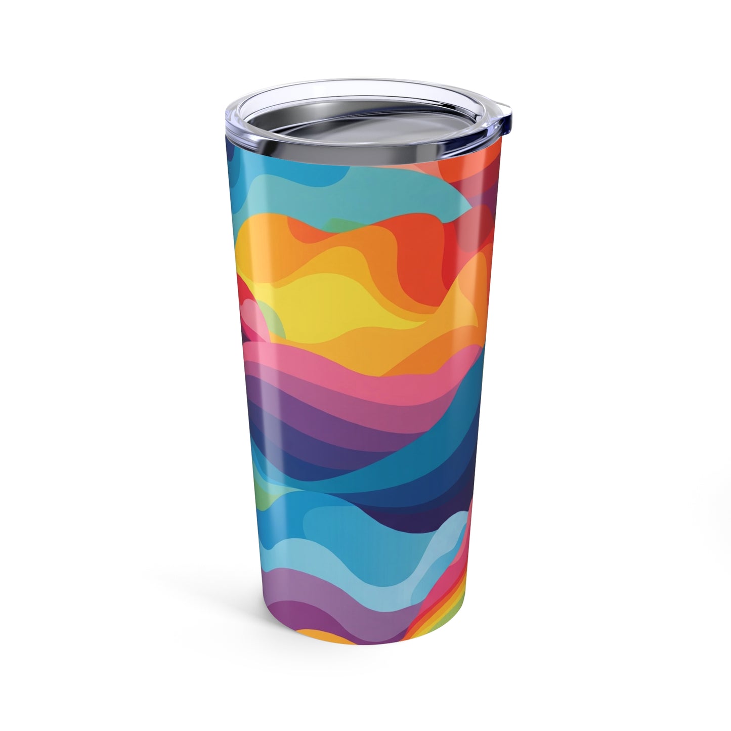 20oz Stainless Steel Printed Tumbler With Double Wall Insulation Travel Mug Spill Resistant For Hot And Cold