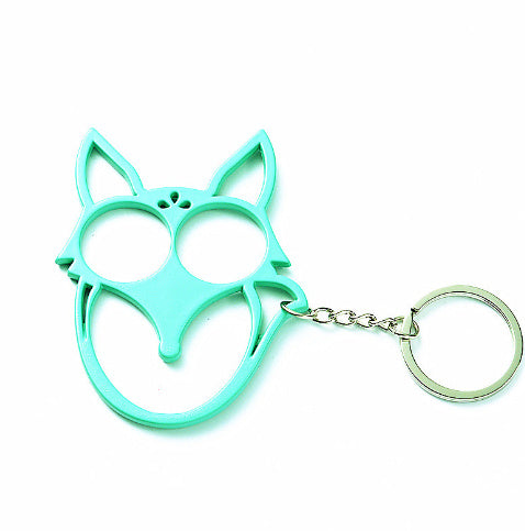 Personal Safety Keychain Metal Double Finger Locks Portable Easy Carry Concealed Lightweight Designs For Women
