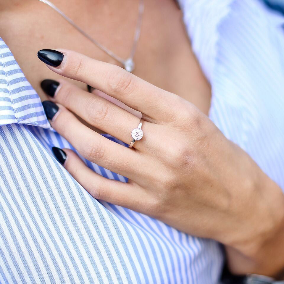 925 Sterling Silver Ring Geometric Zircon Stone Elegant Ring For Weddings Engagement Birthdays Gift Idea Today