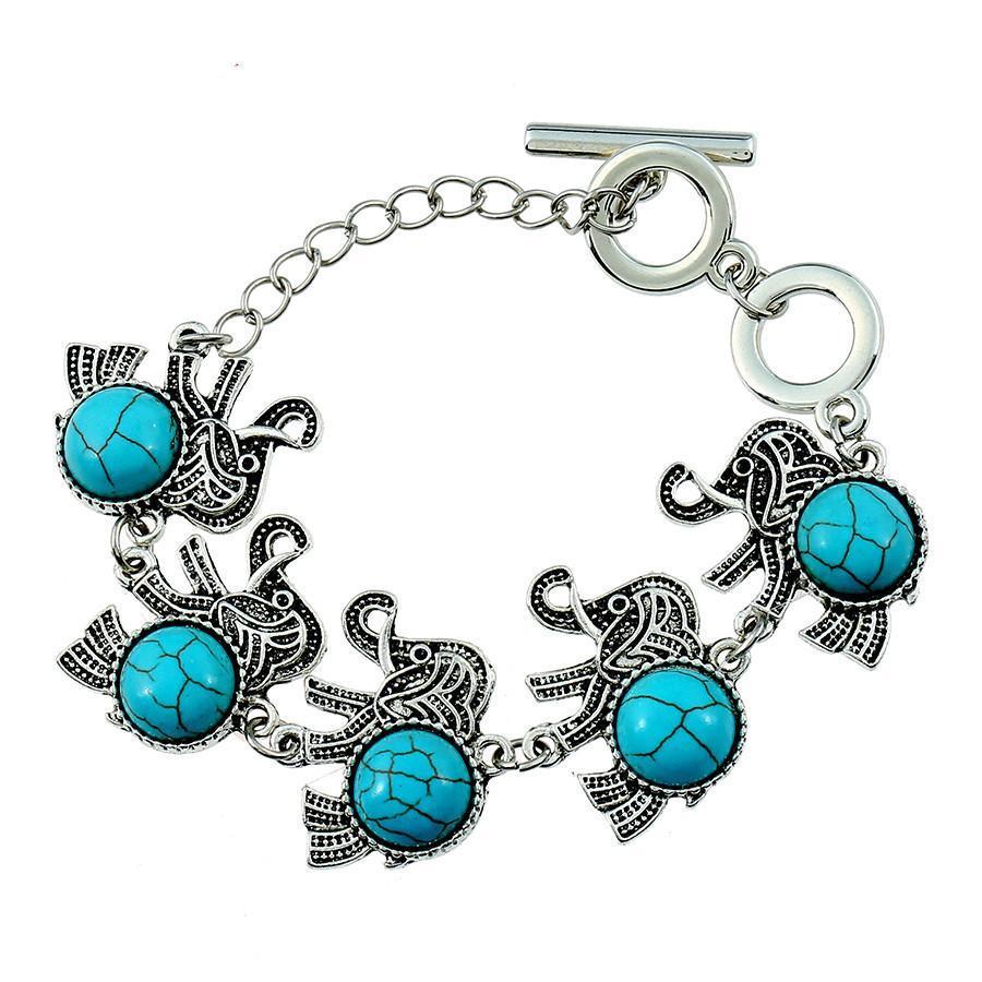Elephant Charm Bracelet Adjustable Chain Exquisite Animal Design Gift For Animal Lovers Women Alloy Gift Alloy