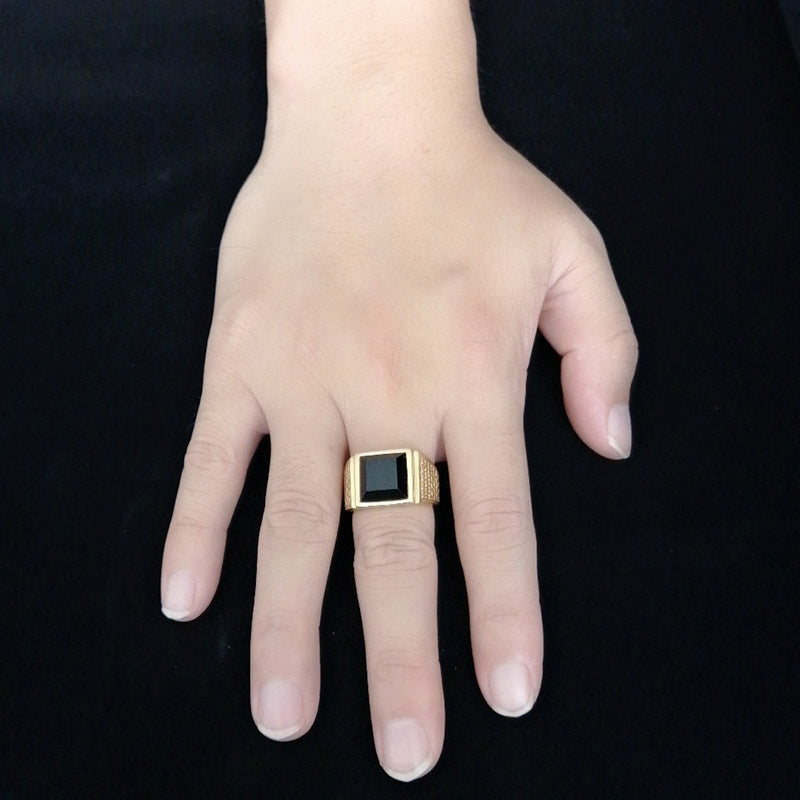 Mens Titanium Steel Crown Ring European Punk Retro Korean Fashion Statement Biker Jewelry Band For Modern Look