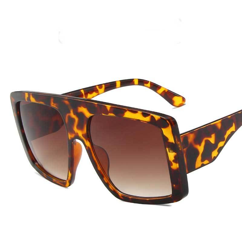 Womens Mens Sunglasses Large Frame Fashion Retro Full Frame Eye Wear Material AC Lens UV Protection Sunglasses