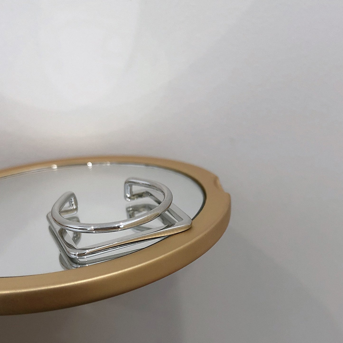 Unisex Foldable Metal Geometric Geometric Design Gold Plated Metal Alloy Finger Alloy Silver Fold Gift Perfect