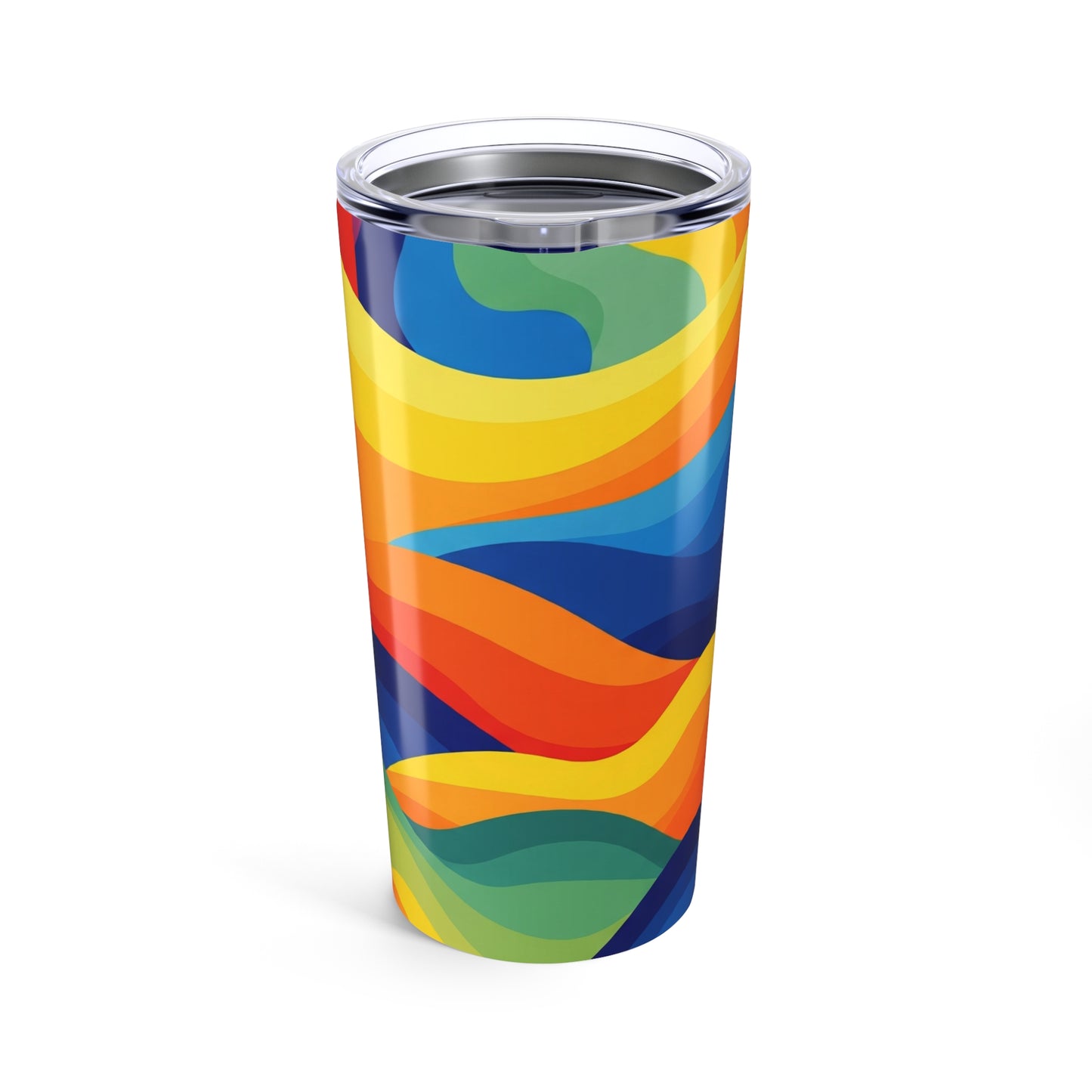 20oz Stainless Steel Printed Tumbler With Double Wall Vacuum Insulation Spill Resistant Durable Thermal Drink