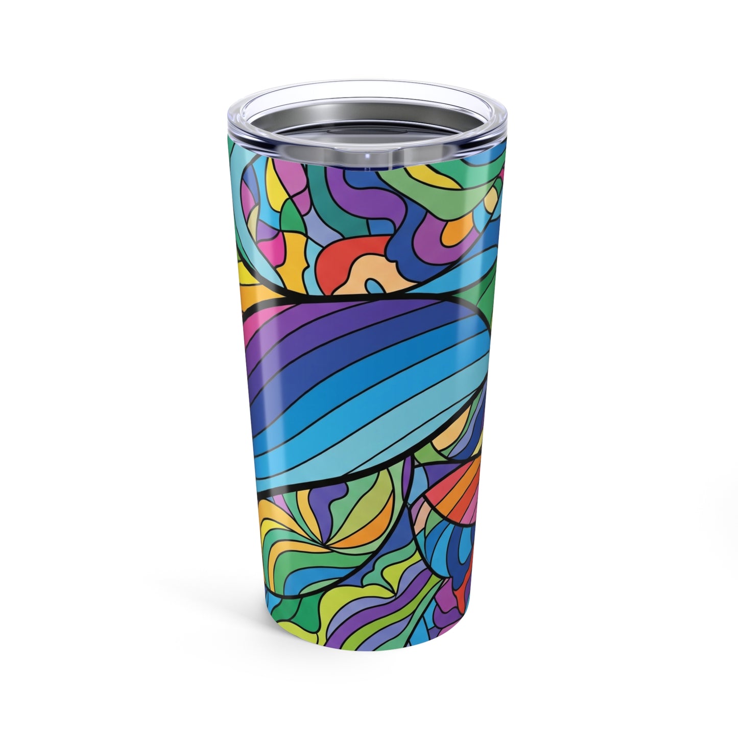 20oz Stainless Steel Travel Mug With Double Wall Vacuum Insulated Spill Resistant Thermal Printed Coffee Cup For