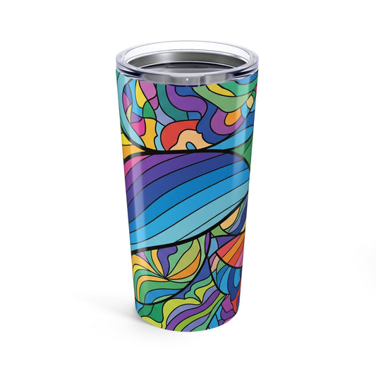 20oz Stainless Steel Travel Mug With Double Wall Vacuum Insulated Spill Resistant Thermal Printed Coffee Cup For