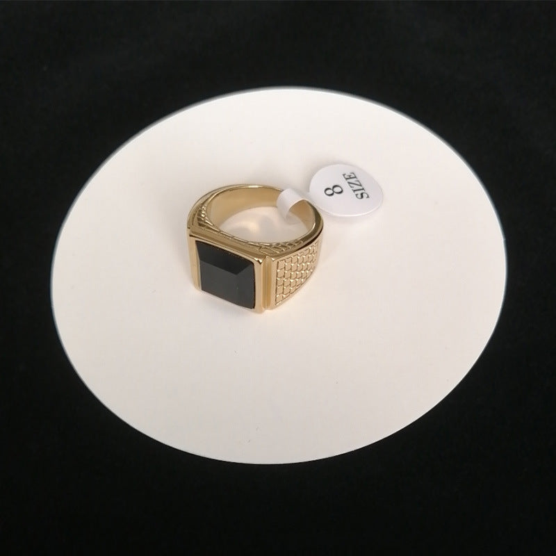 Mens Titanium Steel Crown Ring European Punk Retro Korean Fashion Statement Biker Jewelry Band For Modern Look