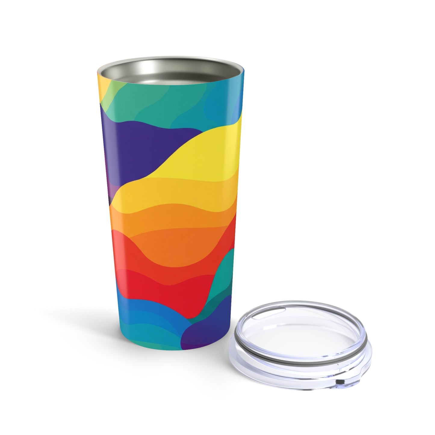 20oz Stainless Steel Tumbler Double Wall Vacuum Insulation Keeps Drinks Hot Or Cold Leak Proof Durable Printed