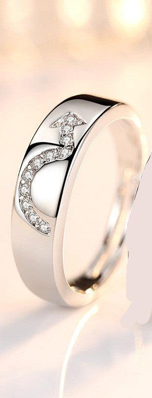 Unisex Sterling Silver Zircon Ring With Elegant Geometric Design For Men And Women Daily Wear Jewelry Gift Now