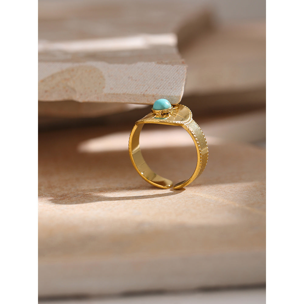 Fashion Ladies Retro Stainless Steel  Adjustable Ring