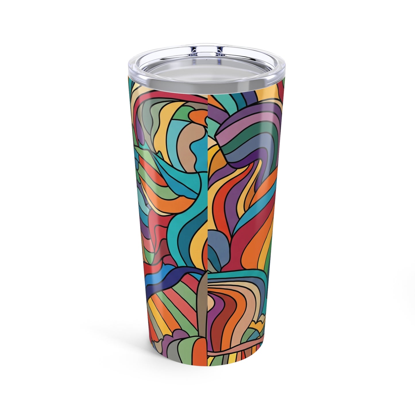 20oz Stainless Steel Tumbler With Double Wall Vacuum Insulation Thermal Printed Travel Mug For Hot Or Cold Drinks