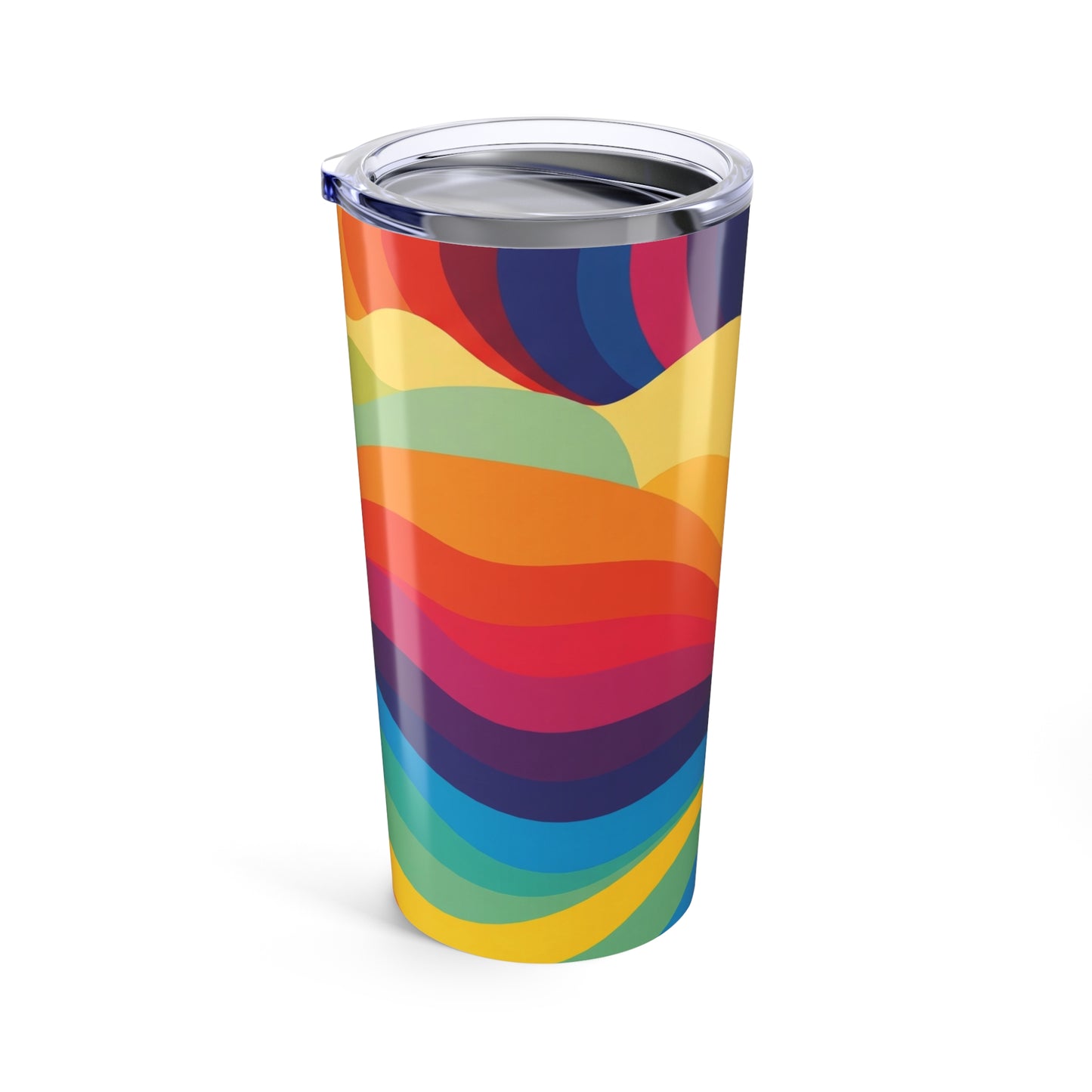 20 Oz Stainless Steel Travel Mug With Printed Design Double Wall Vacuum Insulated Leak Proof Coffee Cup For