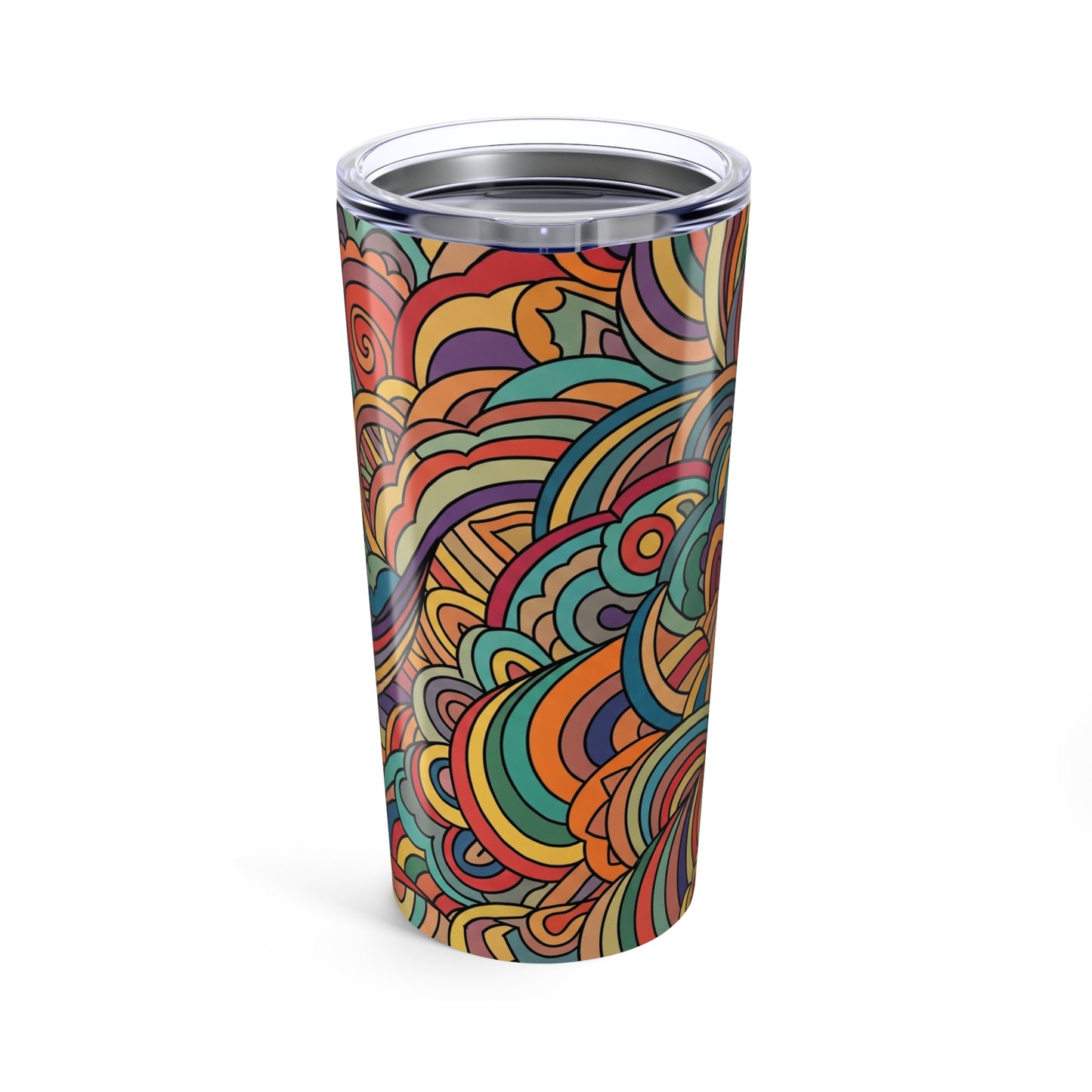20oz Double Wall Vacuum Insulated Stainless Steel Tumbler With Lid Leak Proof Hot Cold Travel Mug BPA Free Printed