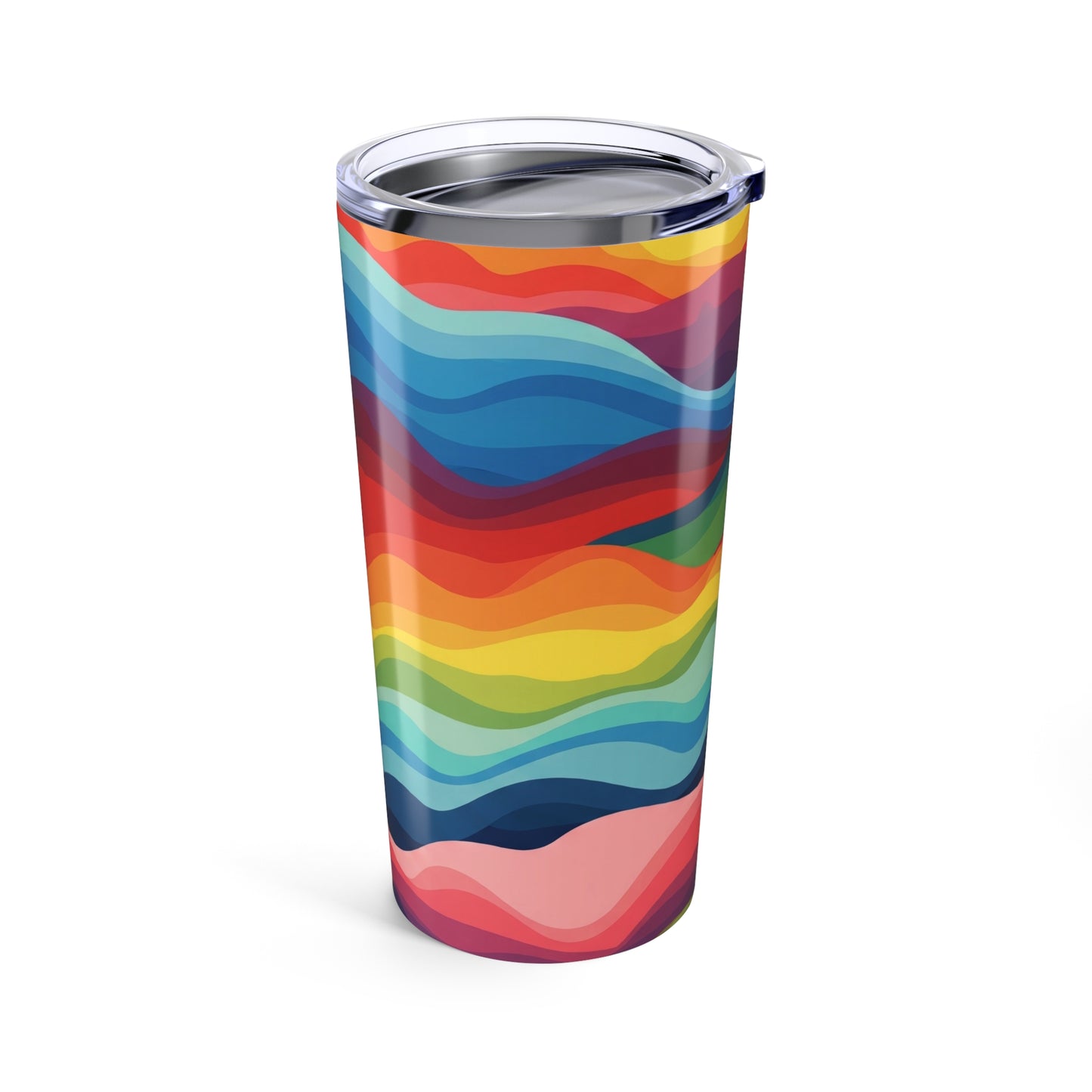 20oz Stainless Steel Tumbler With Printed Design Double Wall Vacuum Insulated Leak Proof Mug For Hot Or Cold