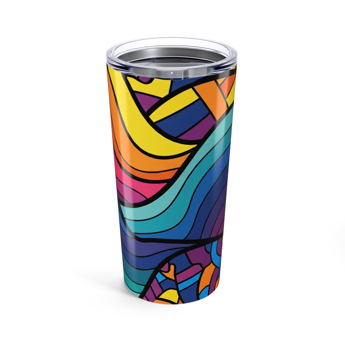20oz Stainless Steel Tumbler With Double Wall Vacuum Insulation Leak Proof Printed Travel Mug For Hot And Cold