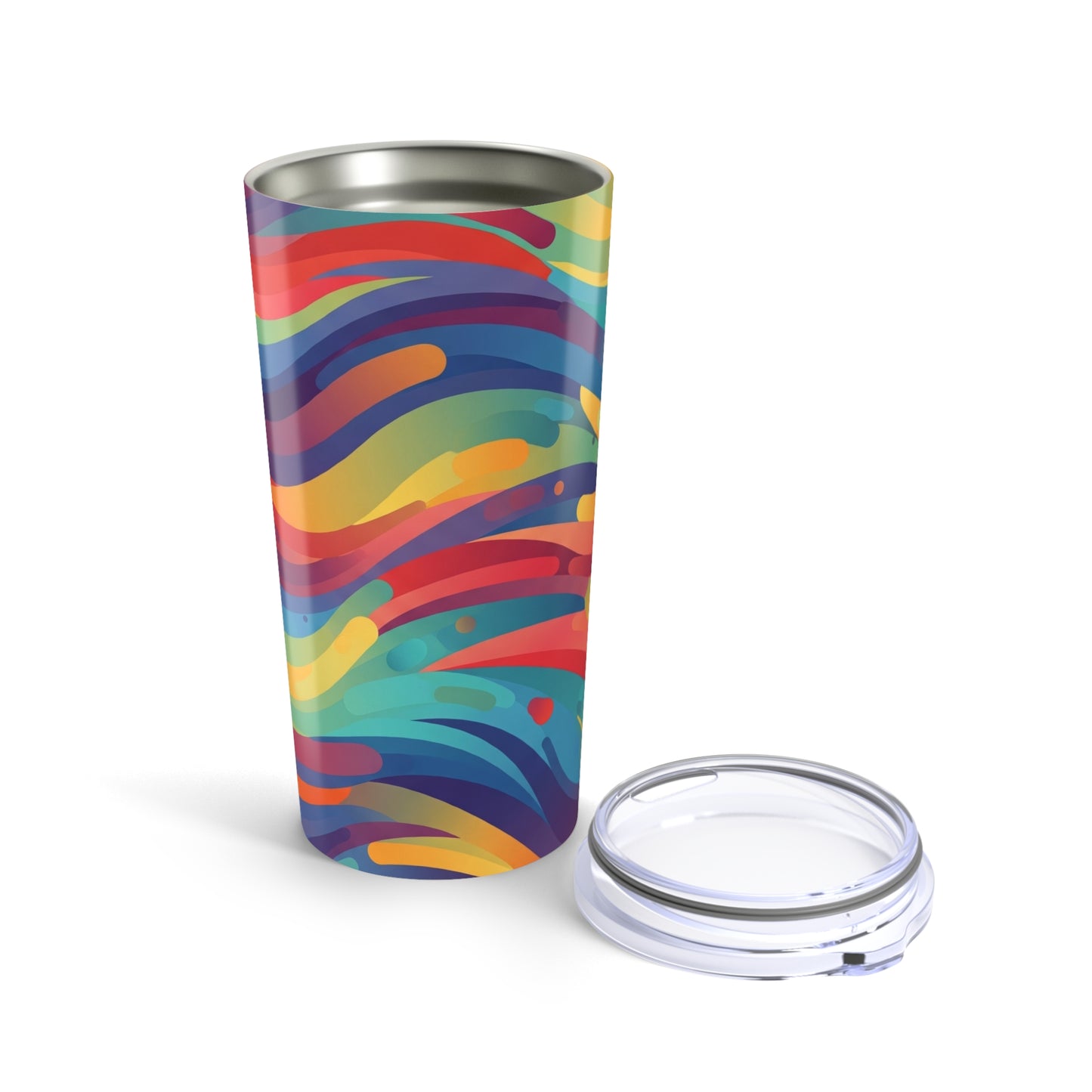 20oz Stainless Steel Travel Mug With Double Wall Vacuum Insulation Spill Resistant Durable Keeps Beverages Hot Or