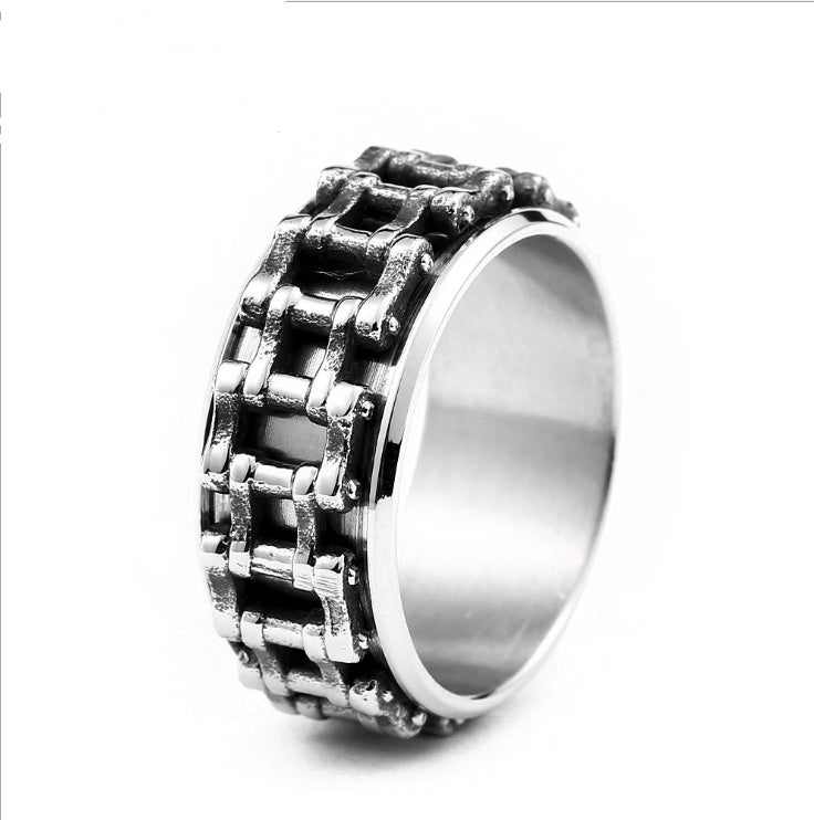Personalized Retro Motorcycle Accessories Wholesale Stainless Steel Chain Ring Personalized Personalized Retro