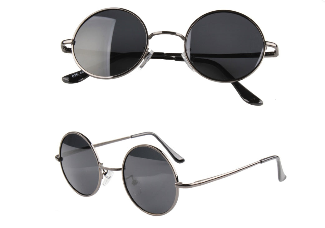 Polarized Round Metal Frame Sunglasses Enhanced Visionary Glare Reduction Lightweight Protection Eyewear Women