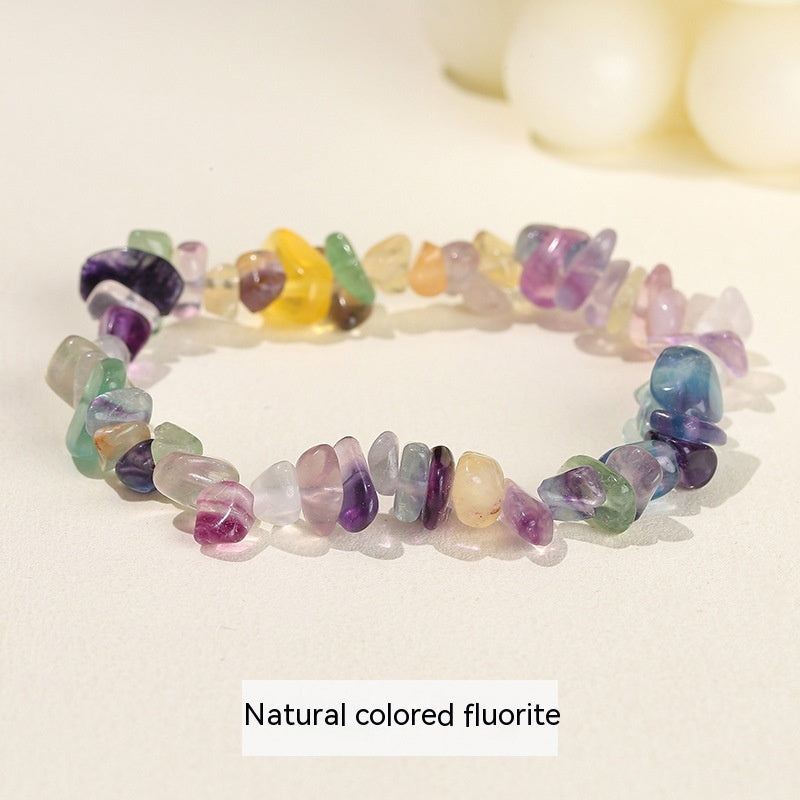 Handmade Natural Crystal Gravel Bracelet Agate Aventurine Irregular Chips Bracelet Women Unique Jewelry Gifts