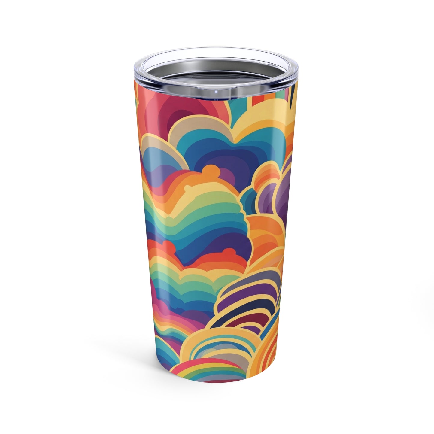20Oz Stainless Steel Printed Tumbler With Double Wall Vacuum Insulation For Hot Or Cold Beverages Travel Mug